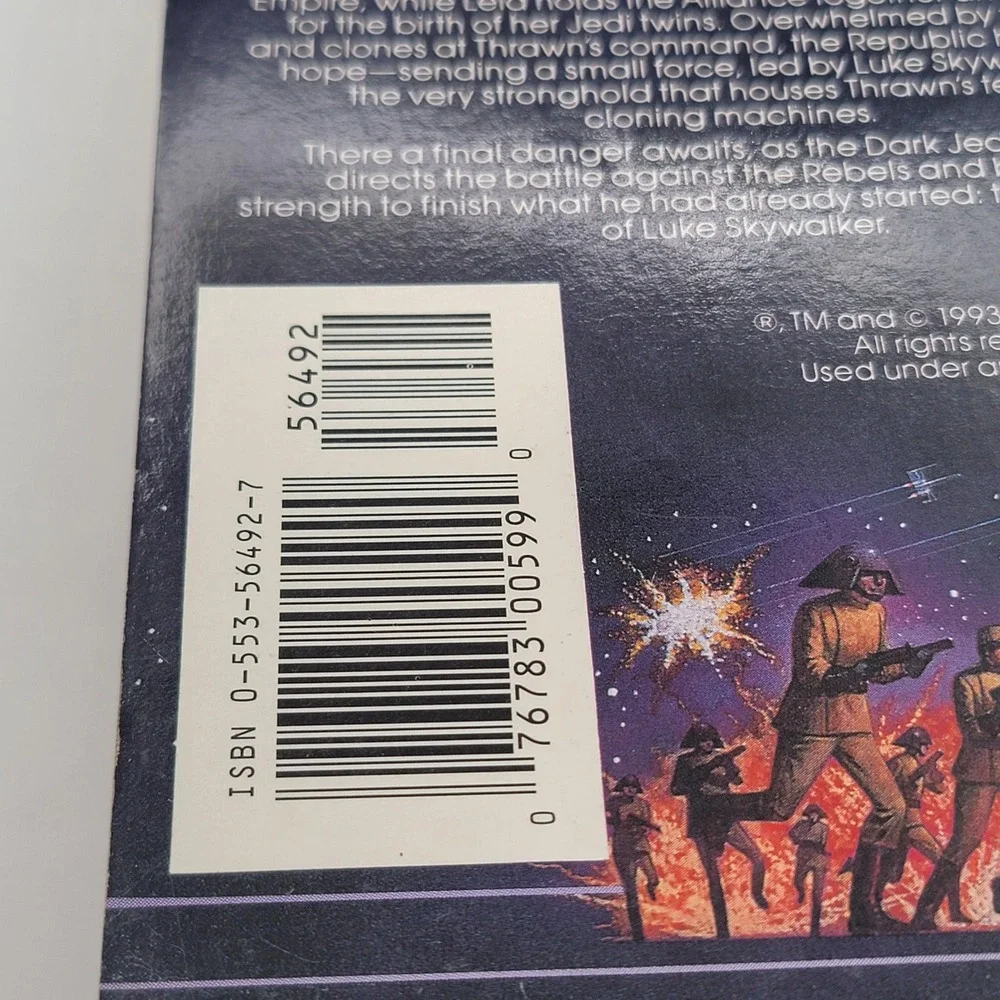 Timothy Zahn Star Wars The Last Command Paperback 1st Printing Thrawn Vol 3 Good